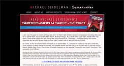 Desktop Screenshot of ifiwrotespiderman4.com